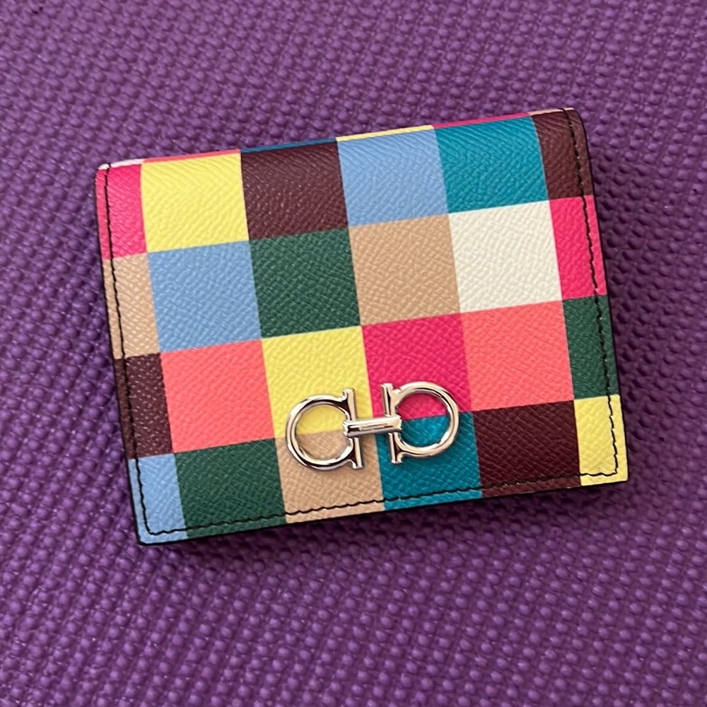 Brand New -  Salvatore Ferragamo Leather Small Bifold Wallet